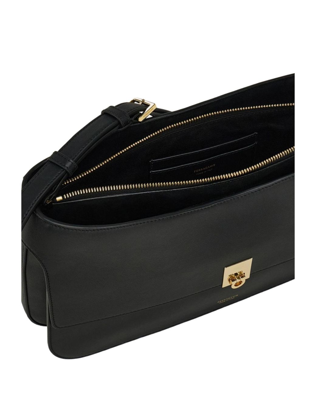 Ferragamo Black Cara Shoulder Bag