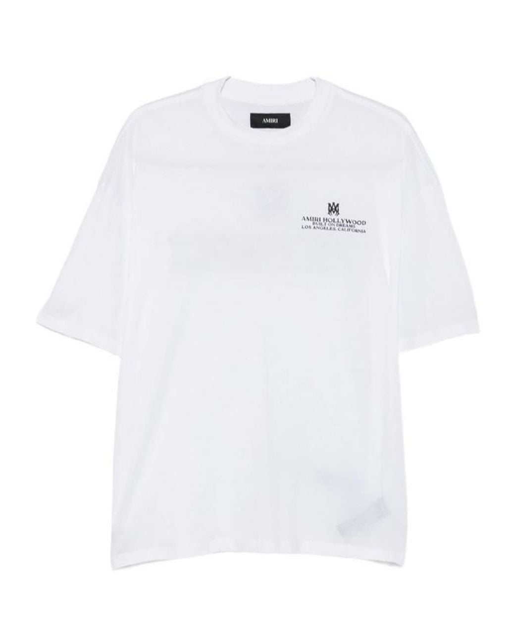 Amiri White Short Sleeve Crewneck T-Shirt for men