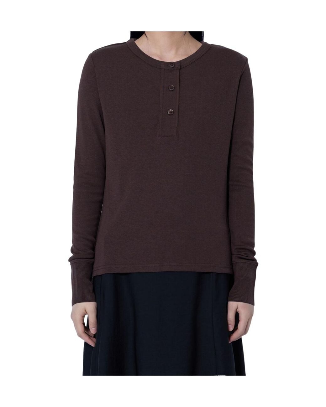 Studio Nicholson Blue Long-Sleeve Knit Top