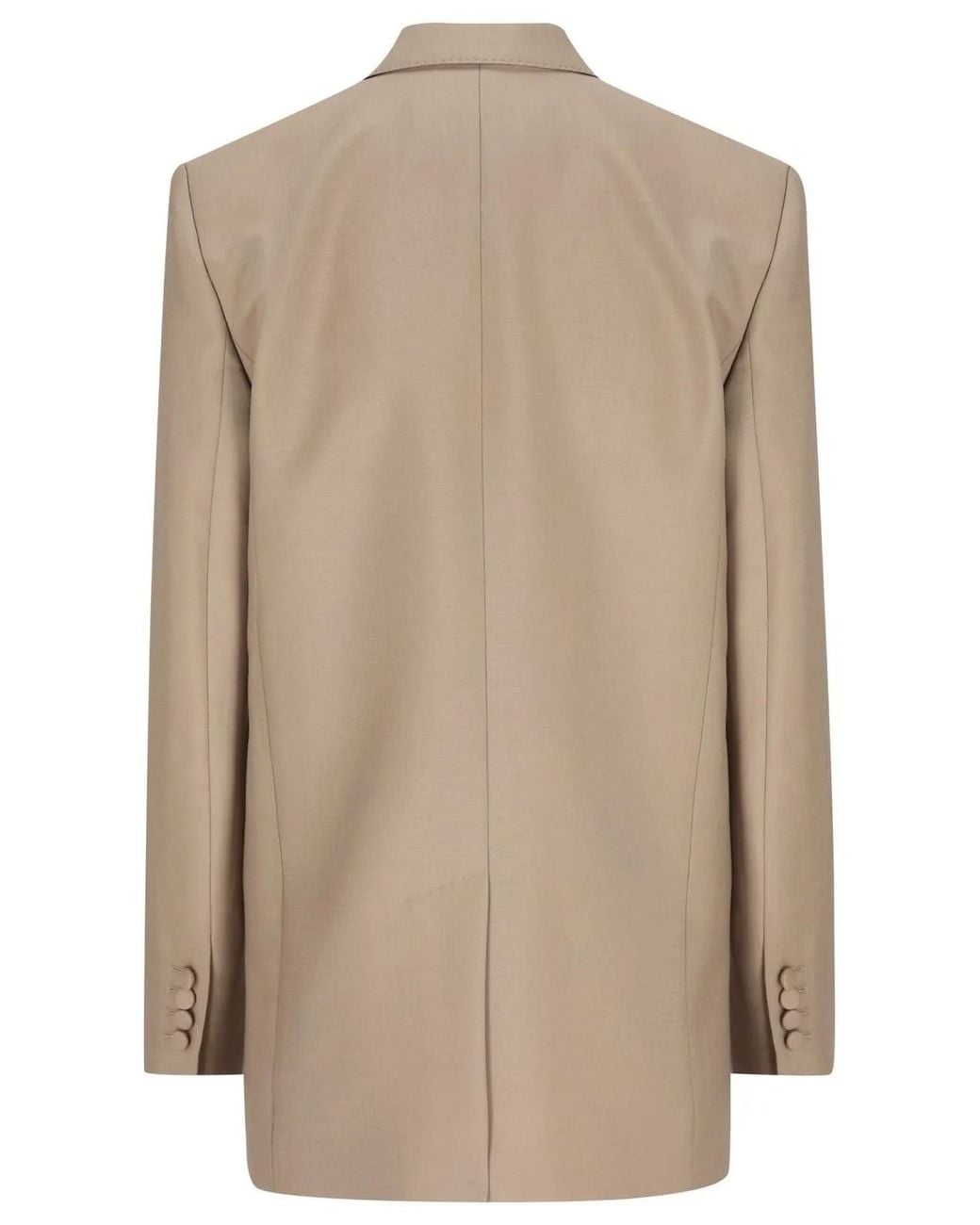 Valentino Natural Solid Double-Breasted Blazer