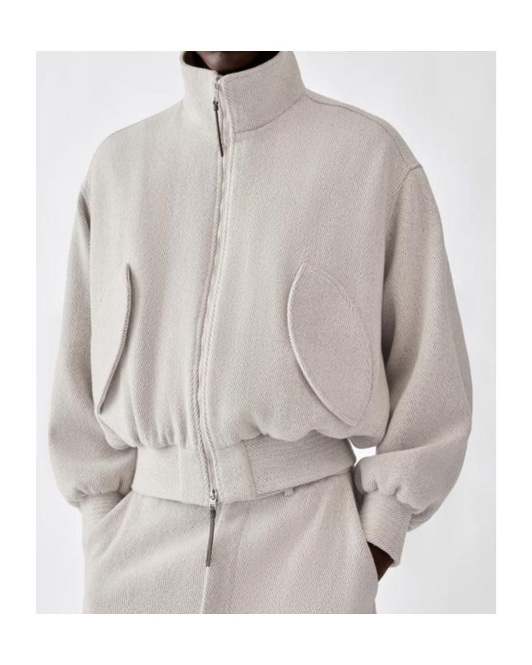 Jacquemus Gray Le Bomber Losange Zip Jacket for men