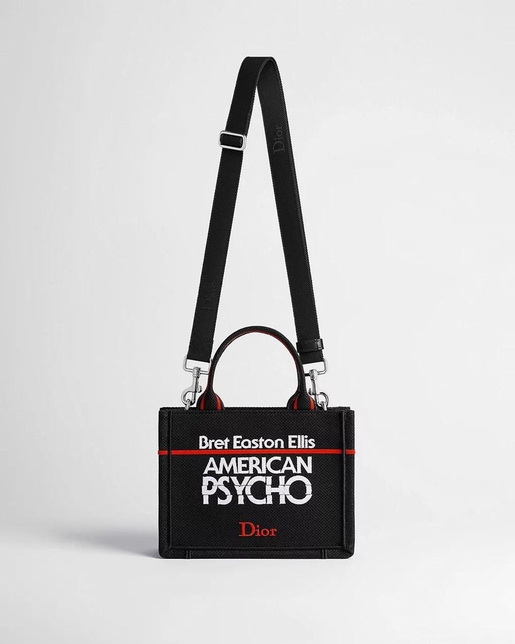 Dior Black Mini Book Tote With Strap for men