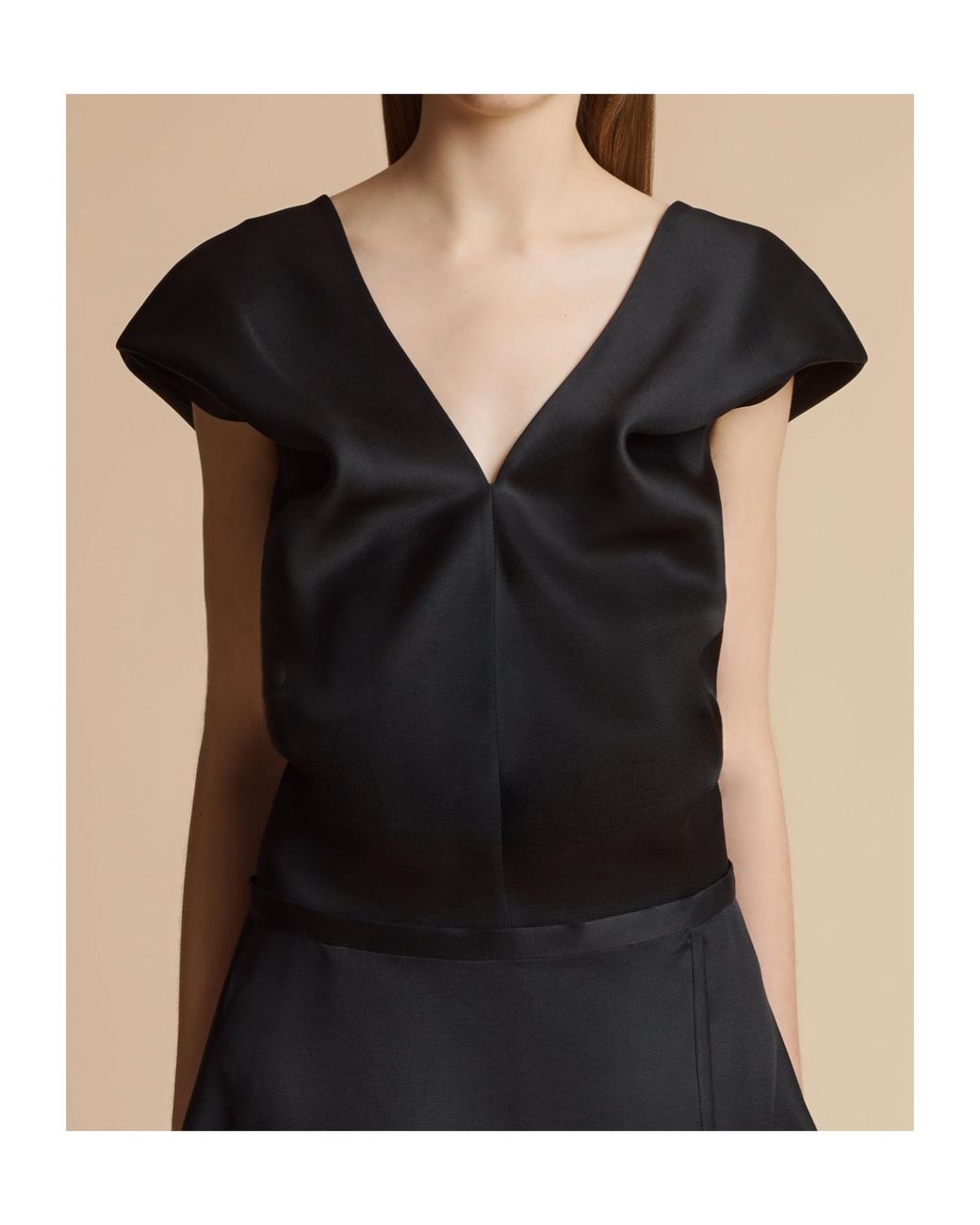 Khaite Black Ami Top