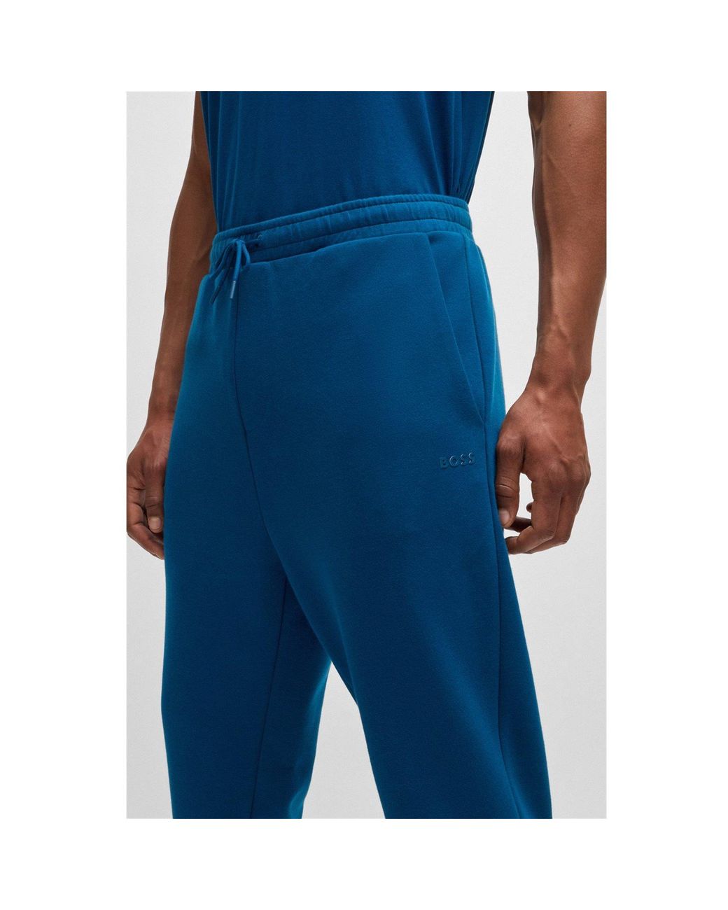 Boss Blue Casual Trousers for men