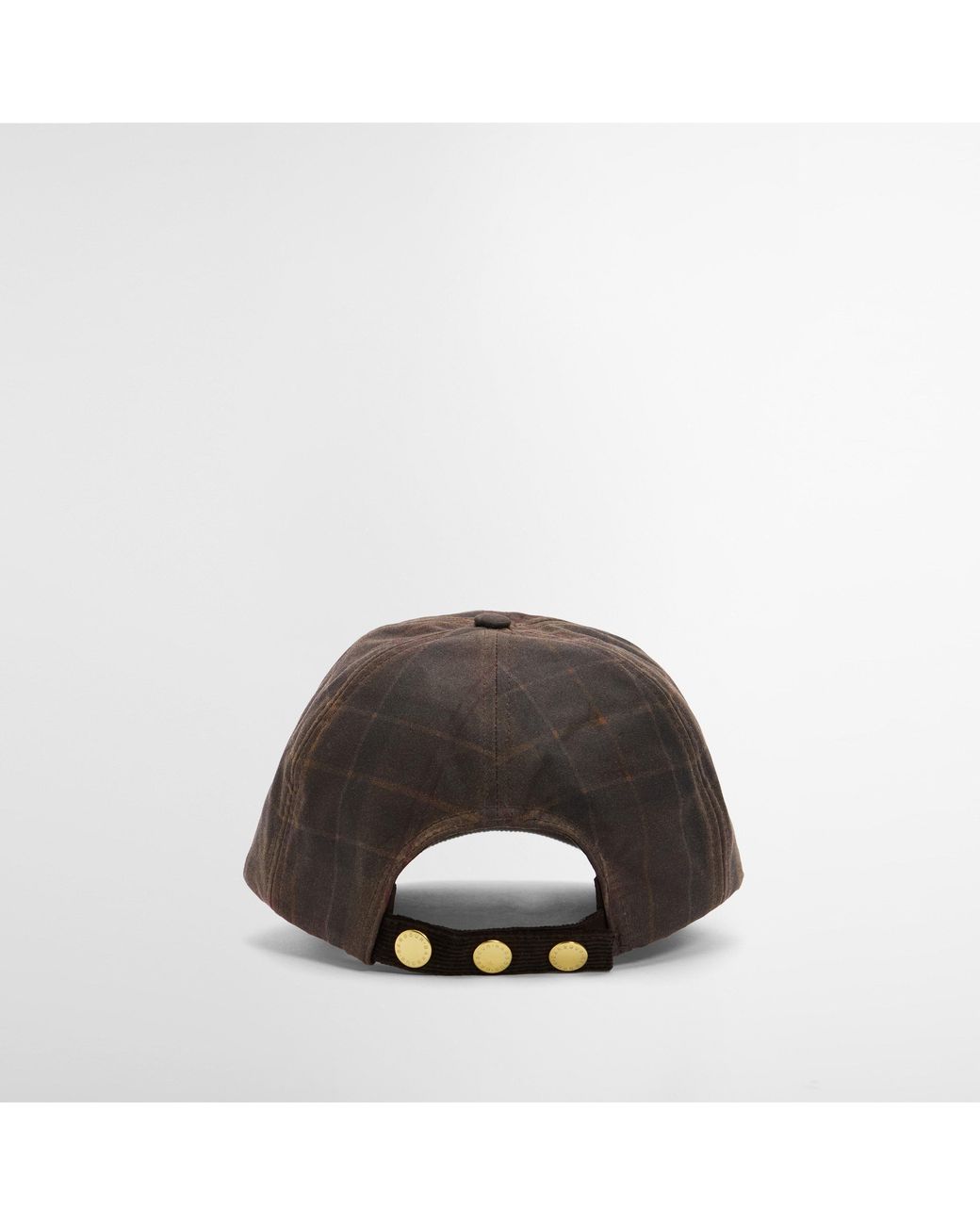 Barbour Brown Plaid Baseball Cap