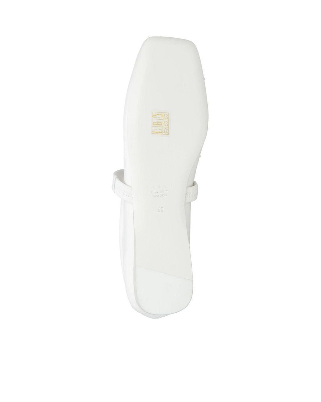 Marni White Simple Mary Jane Leather Shoes