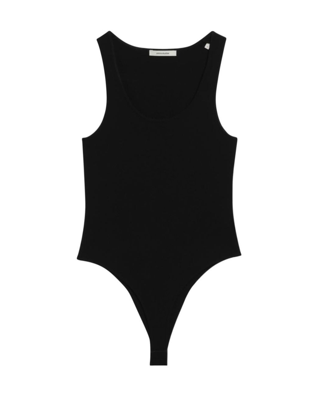 Entire studios Black Scoop-Neck Bodysuit