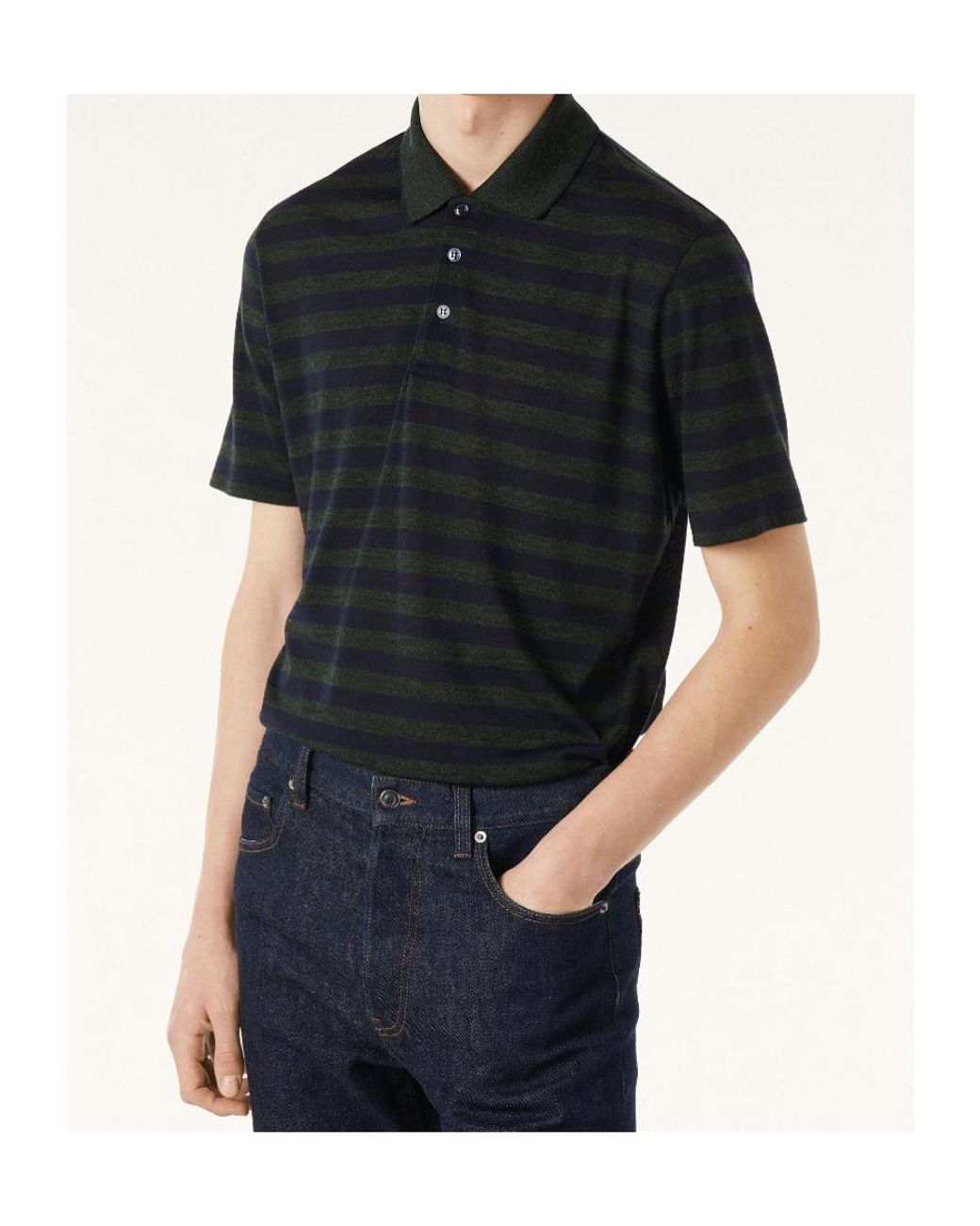 Loro Piana Black Balsa Polo Shirt for men