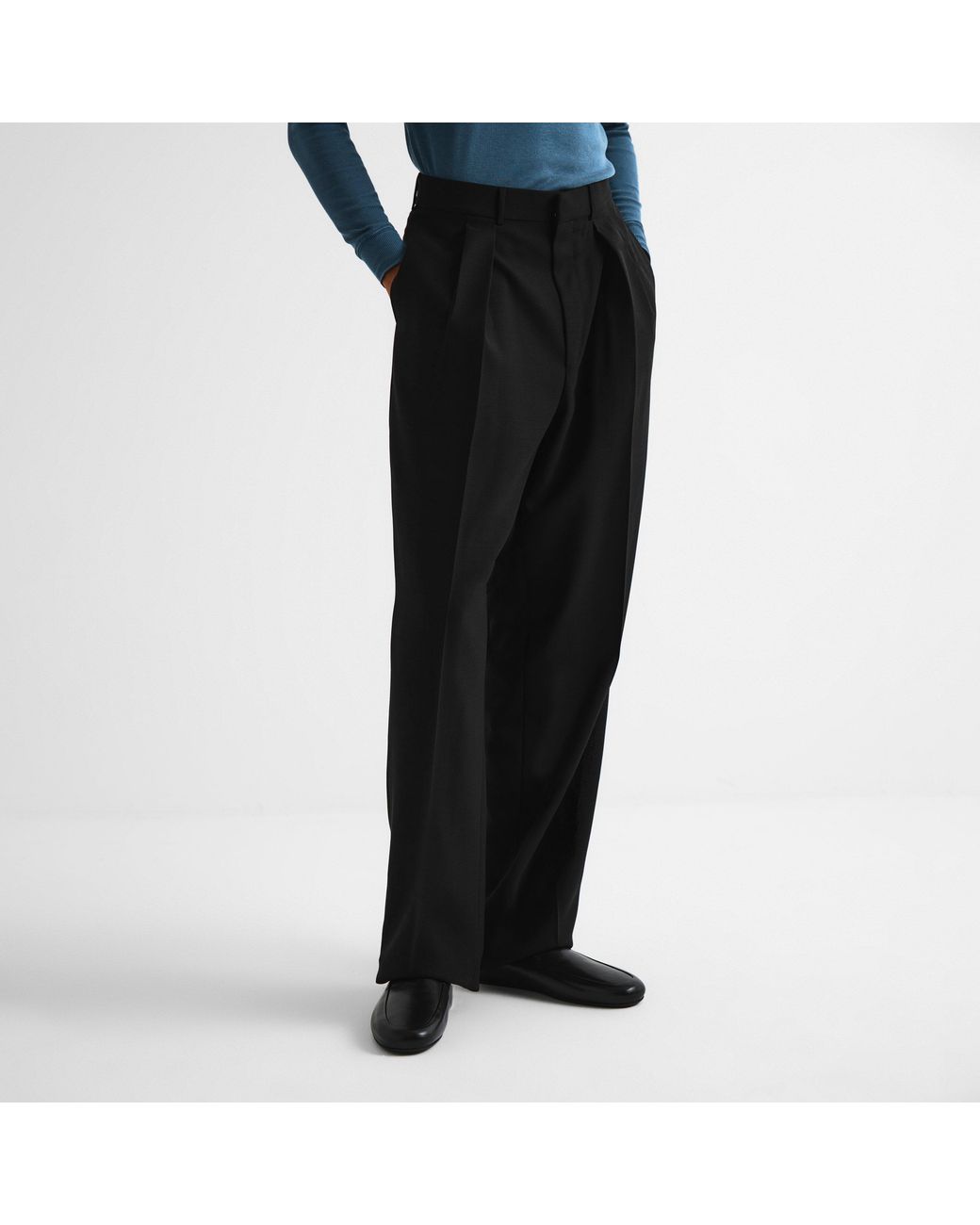 Tom Ford Black Pleated Trousers for men