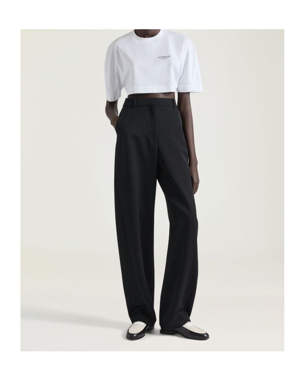 Givenchy Black Wool Cocoon Trousers