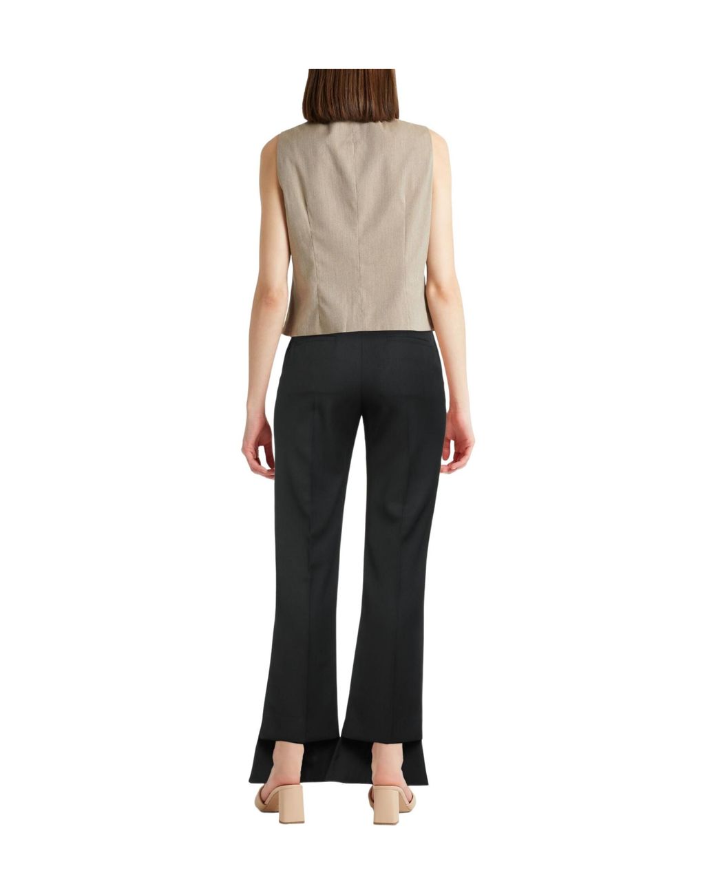 Chloé Black Plain Colour Casual Trouser