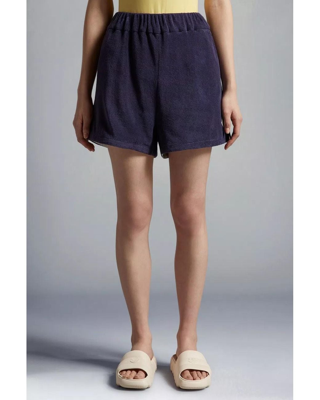 Moncler Blue Terrycloth Shorts