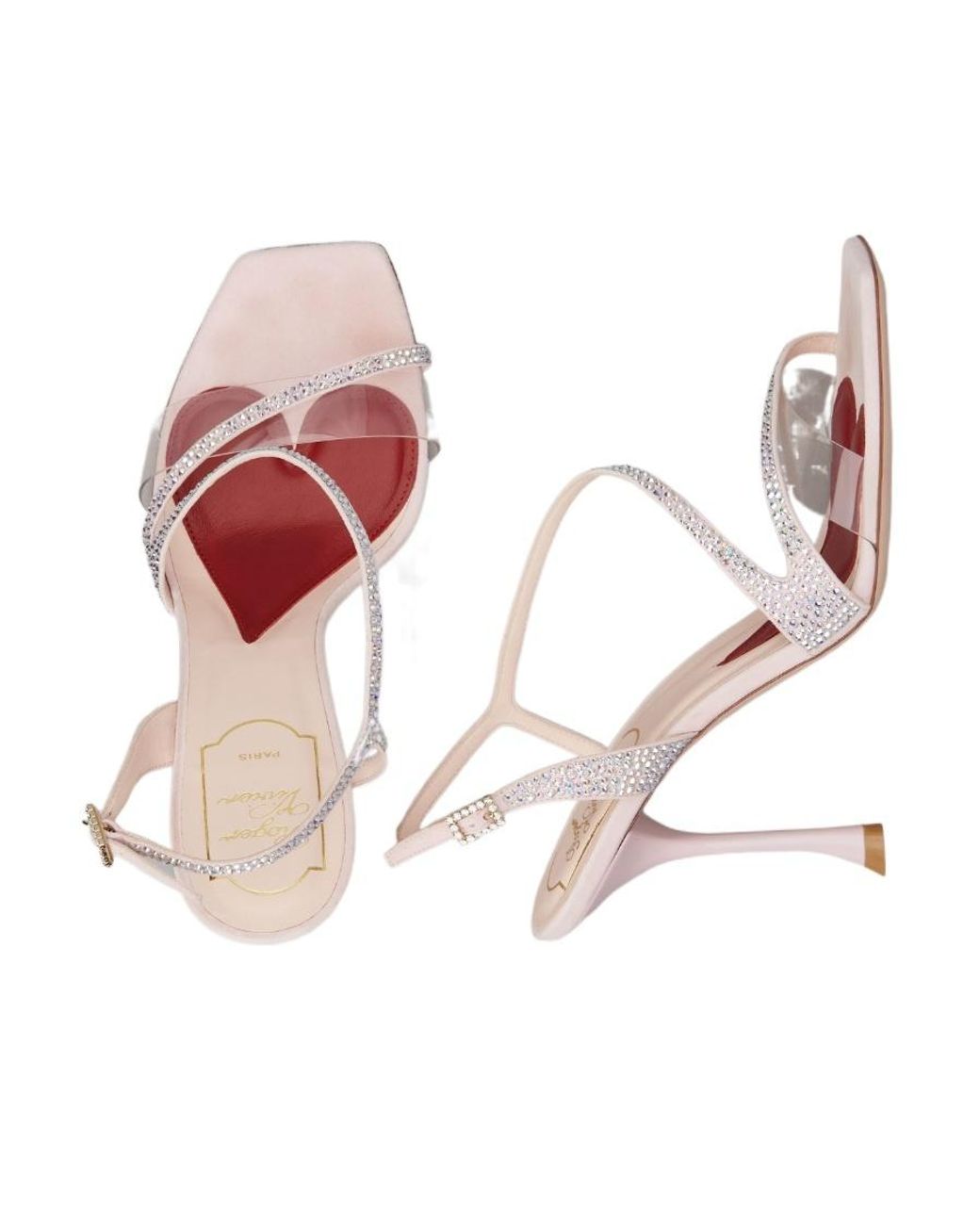 Roger Vivier Pink I Love Vivier Bling Sandals