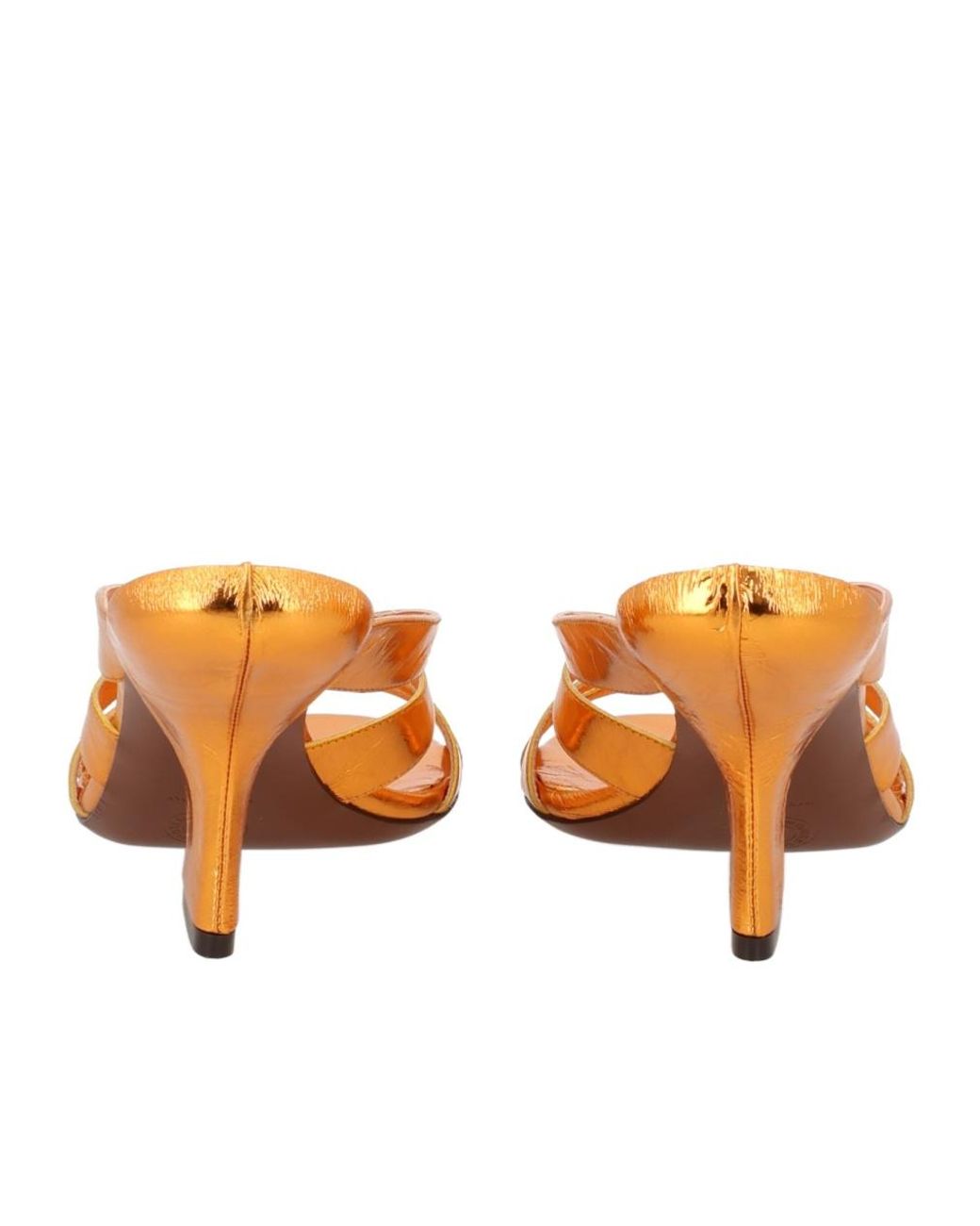Dries Van Noten Orange Open-Toe High-Heeled Sandals