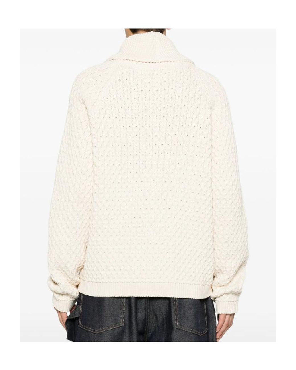 J.W. Anderson Natural Jw Anderson Cable Zip Cardigan for men