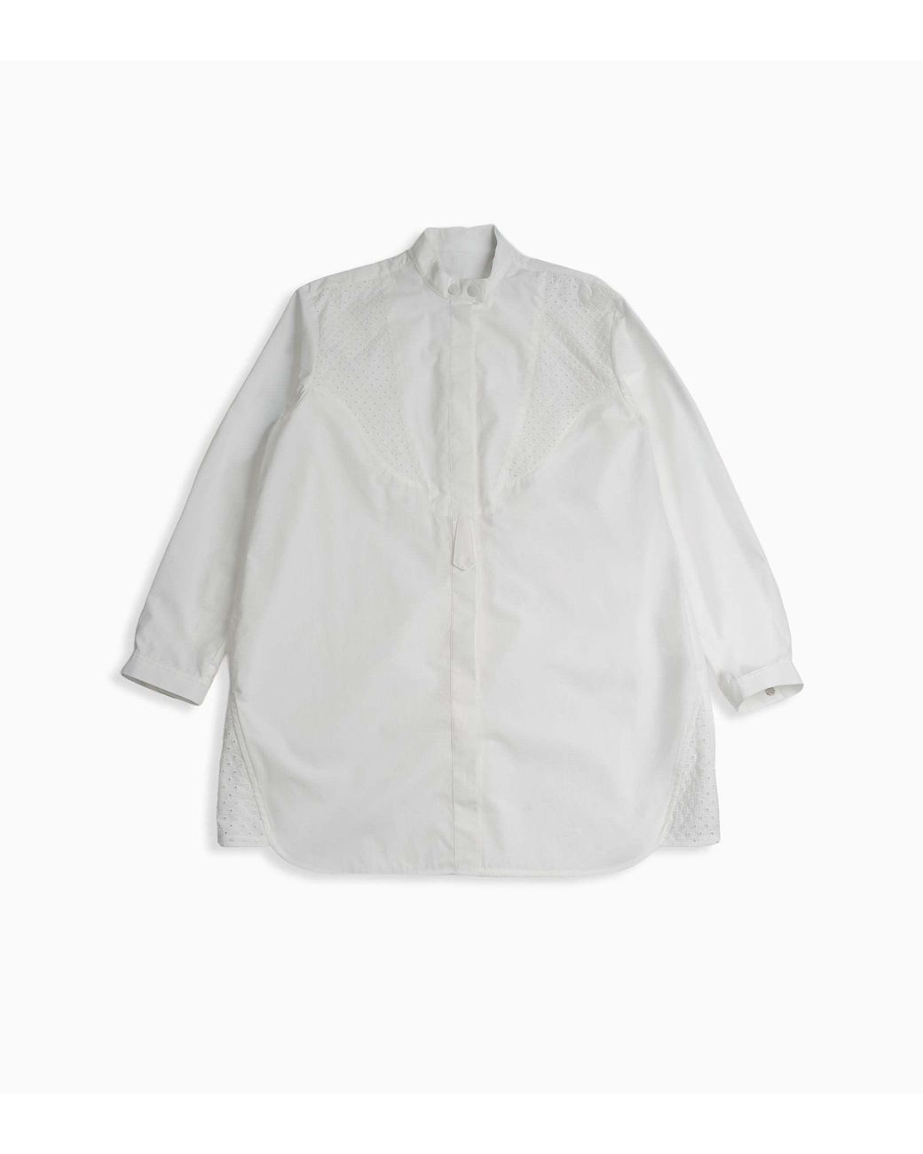 Moncler White San Gallo Poplin Shirt