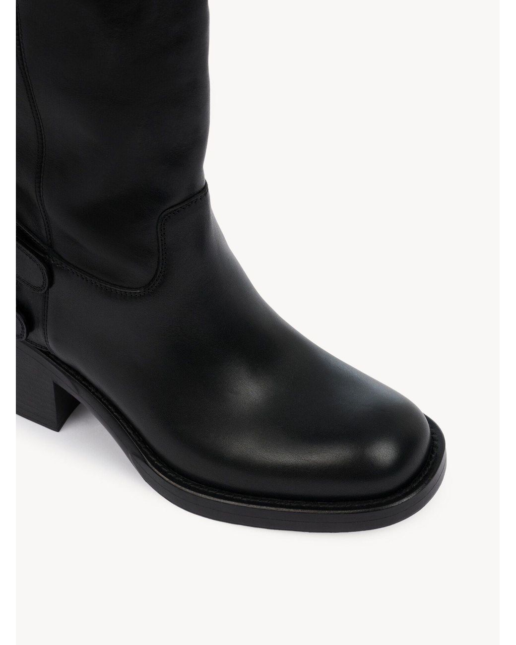 Chloé Black Chloé Dakota Buckled Boots
