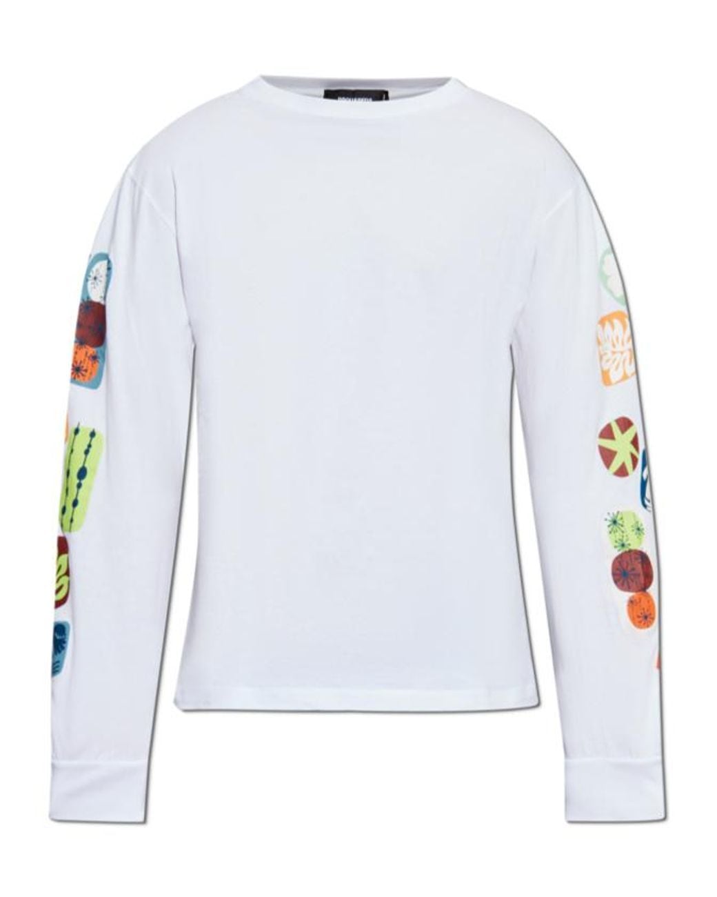 DSquared² Blue Summer Lovers Loose Fit Printed T-Shirt for men