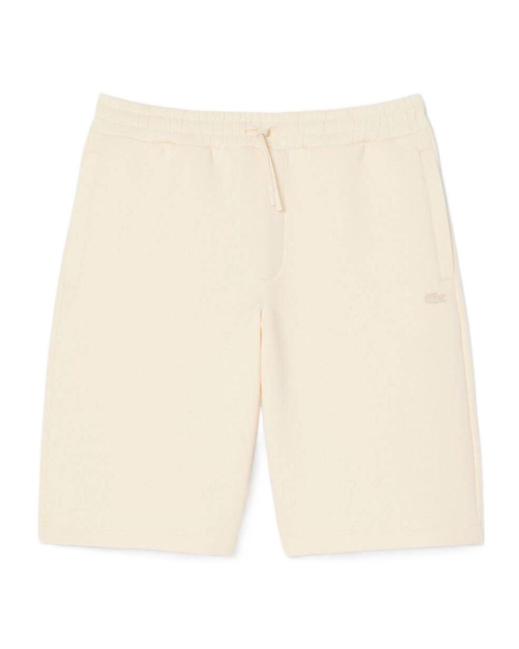 Lacoste Natural Drawstring Athletic Shorts for men
