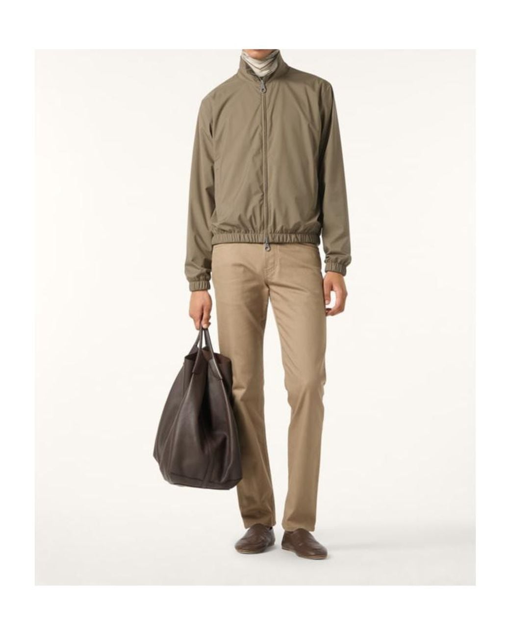 Loro Piana Green Bomber Jacket for men