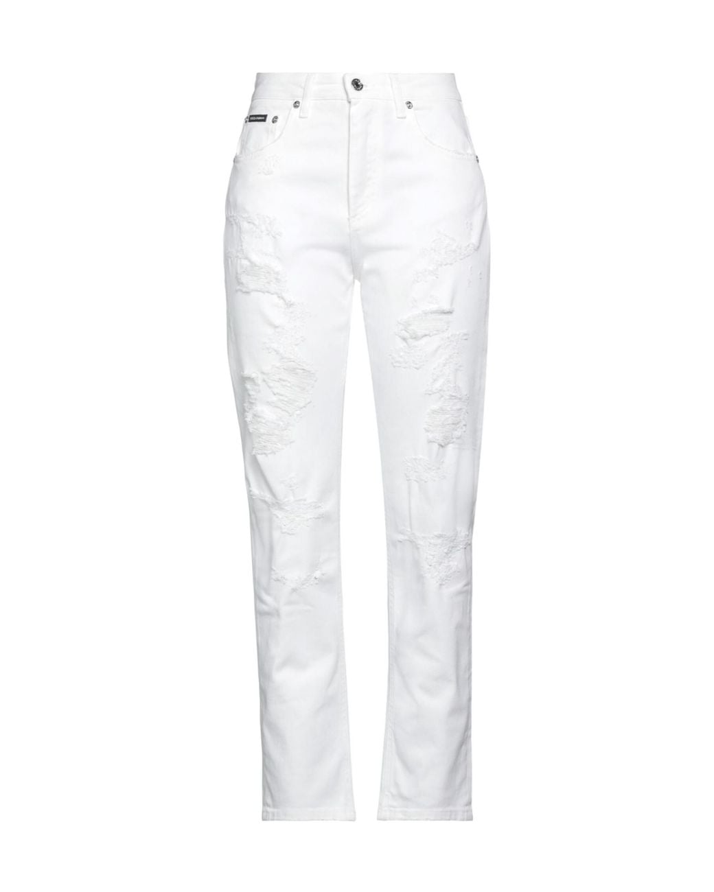 Dolce & Gabbana White Stretchy Colored Jeans