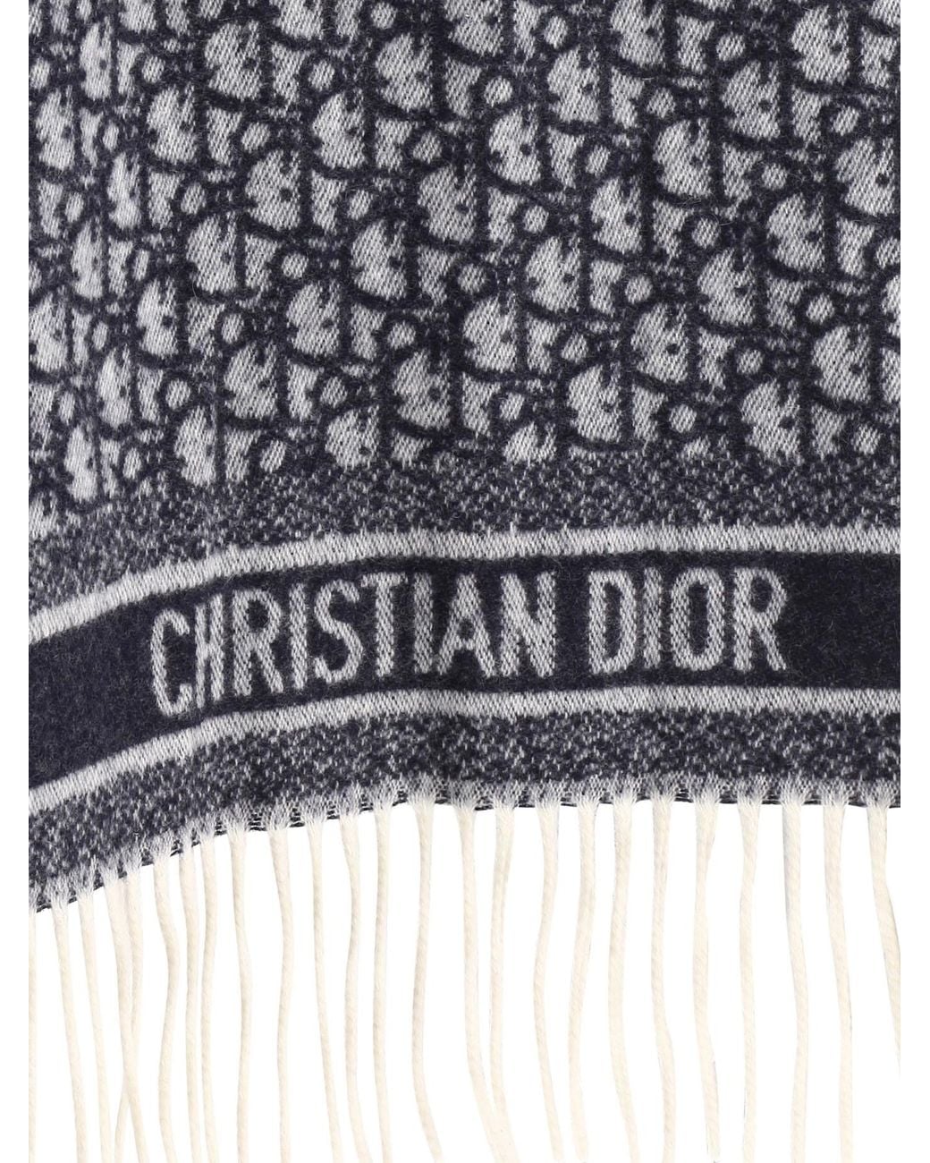 Dior Blue Oblique Poncho