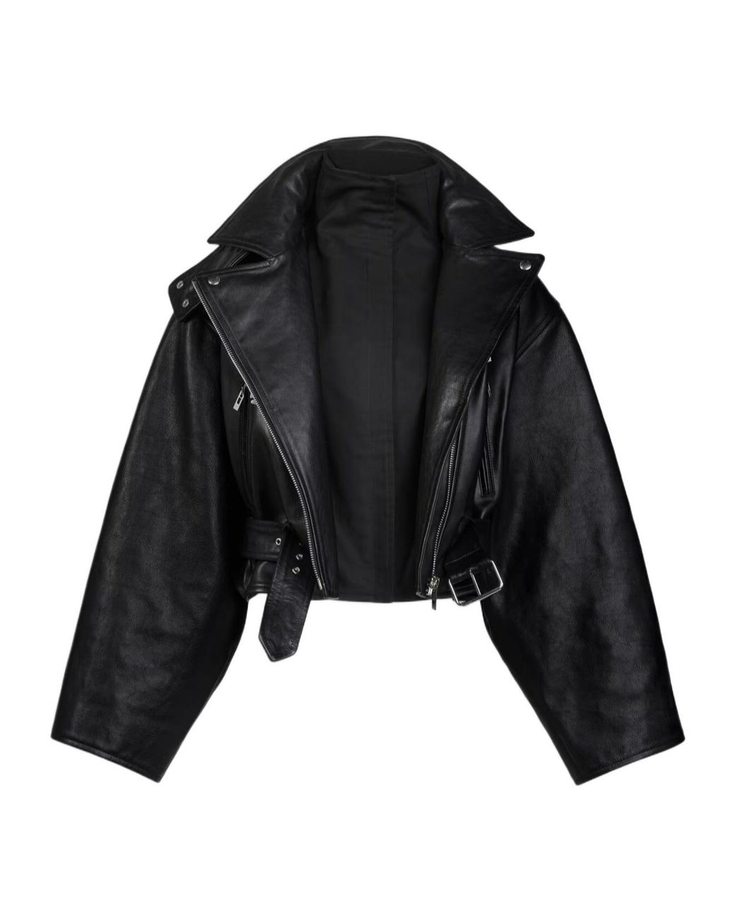 Alaïa Black Alaïa Belted High-Neck Jacket