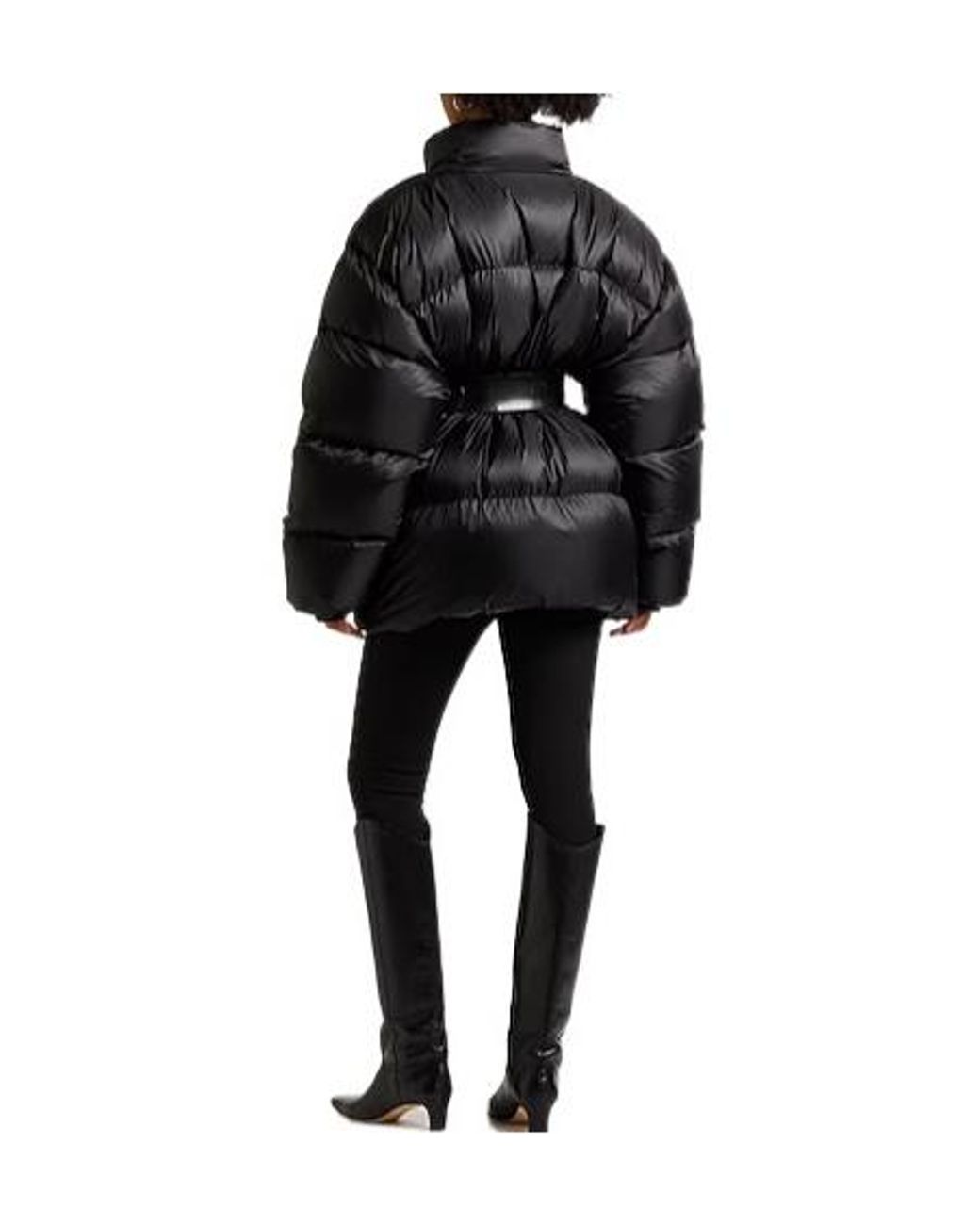 Balenciaga Black Solid Color Shiny Down Jacket
