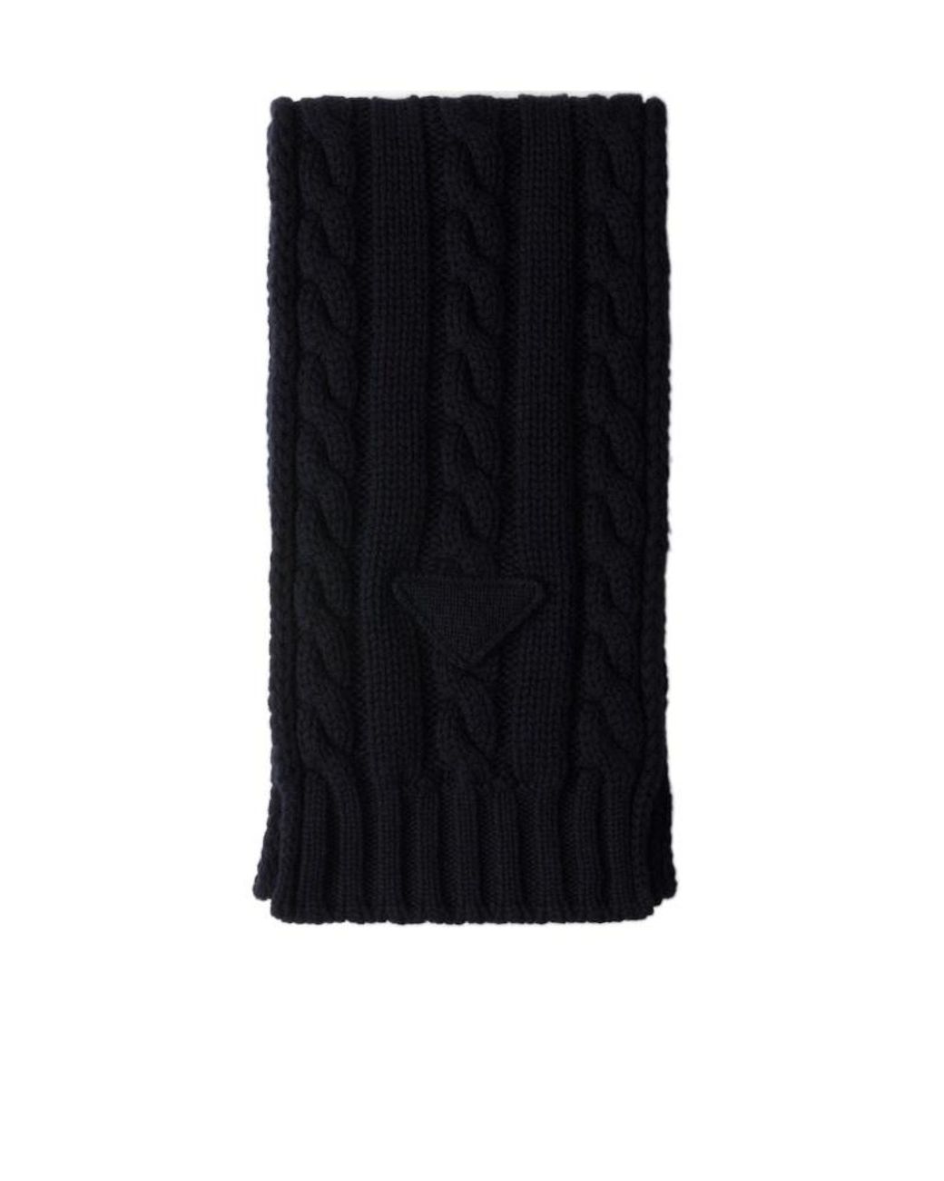 Prada Black Cashmere Scarf for men