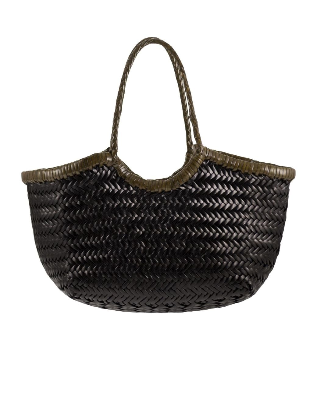 Dragon Diffusion Black Nantucket Woven Tote Bag
