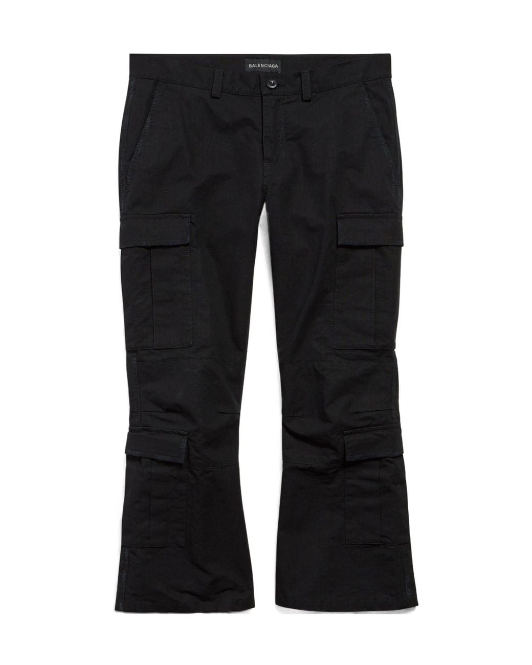 Balenciaga Black Cargo Capri Pants