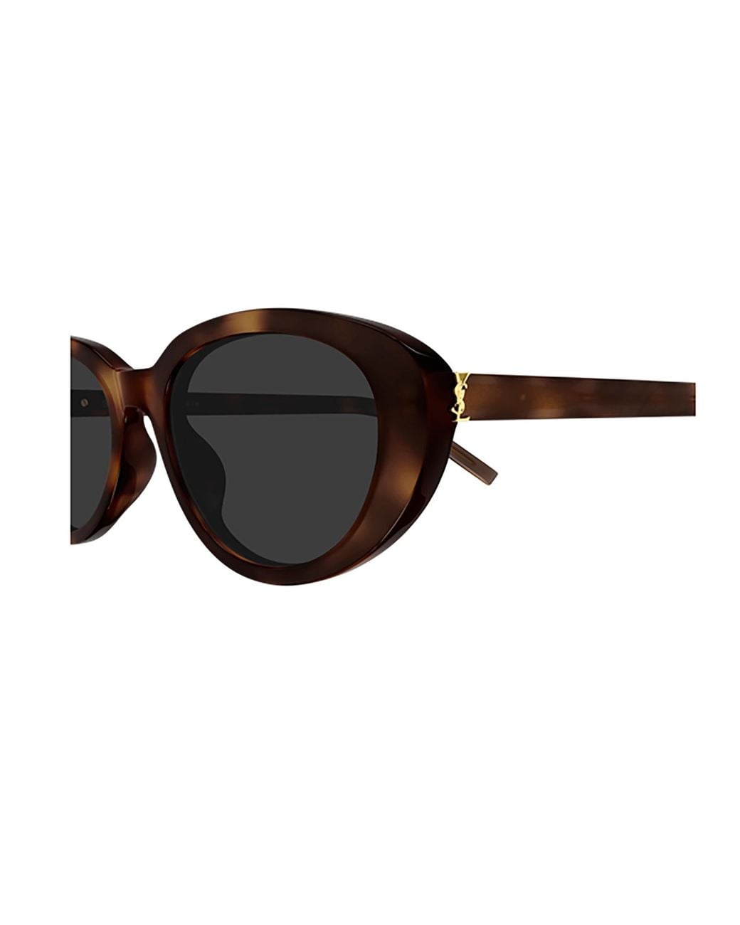 Saint Laurent White Eyewear Cat-Eye Frame Sunglasses