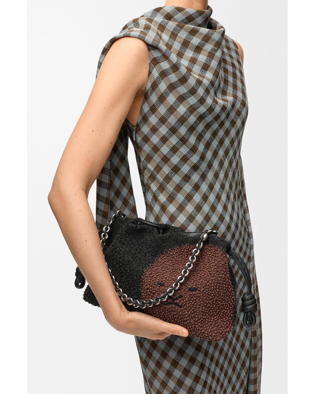 Loewe Black Beaded Shoulder Bag