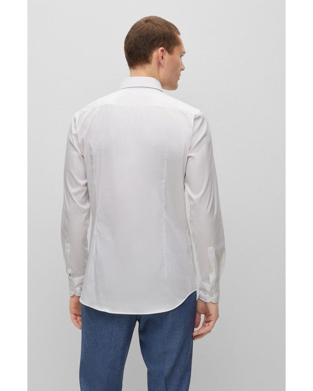 Boss White Logo Shirt for men