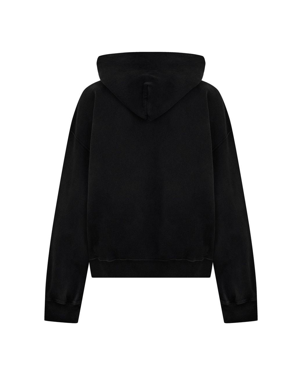Off-White c/o Virgil Abloh Black Vintage Wash Logo Print Drawstring Hoodie for men