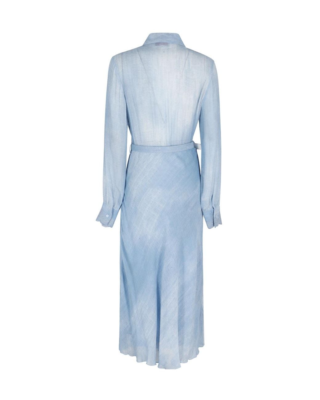 ERMANNO FIRENZE Blue Long Sleeve Dress