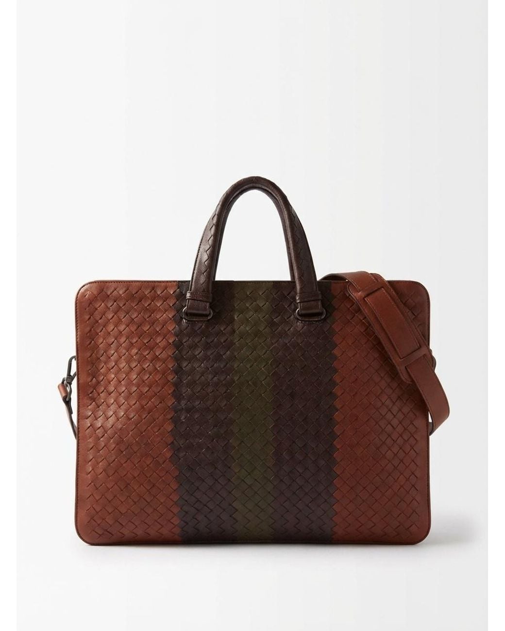Bottega Veneta Brown Woven Shoulder Bag