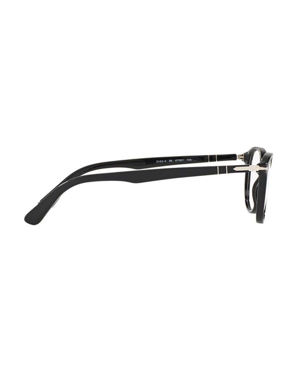 Persol White Round Frame Glasses for men