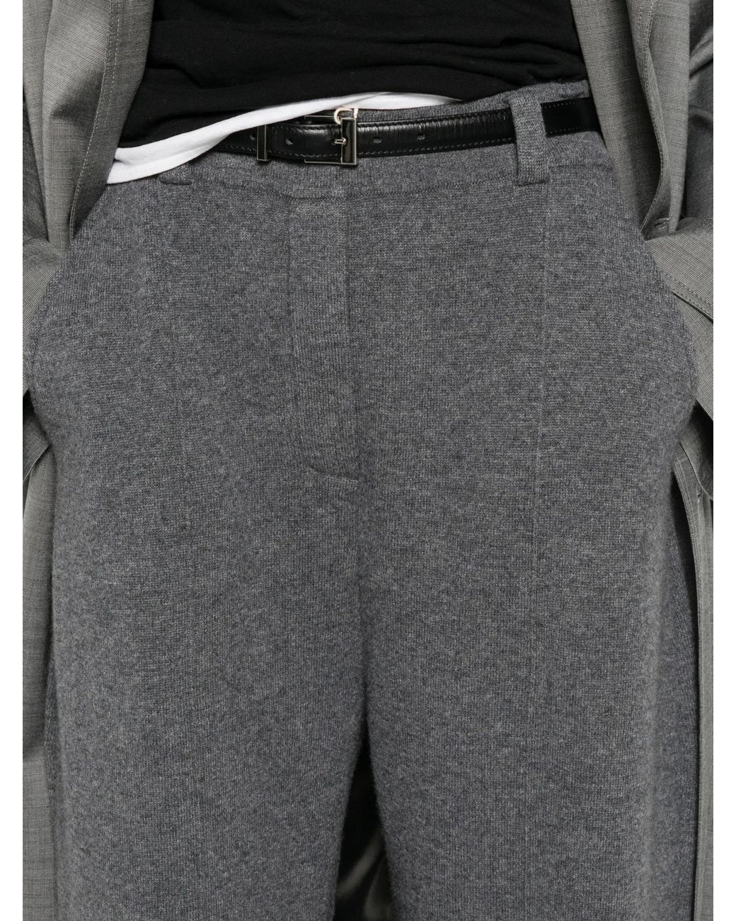 Lisa Yang Gray Wrenda Tapered Pants