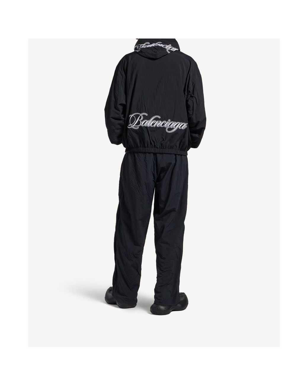 Balenciaga Black Drawstring Reversible Sweatpants for men