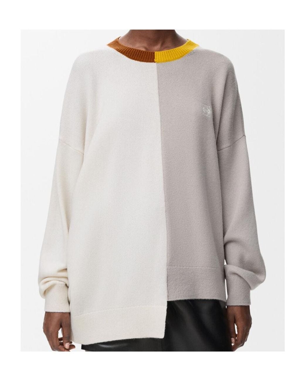 Loewe Gray Asymmetric Sweater