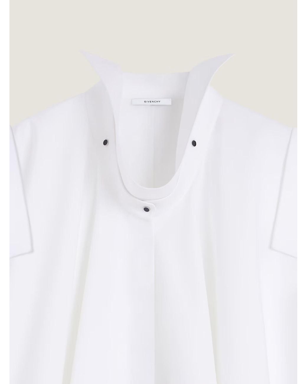 Givenchy White Mini Shirt Dress