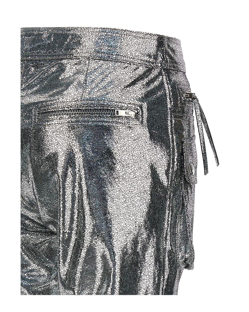 Isabel Marant Gray Ciane Zip Detailed Pants