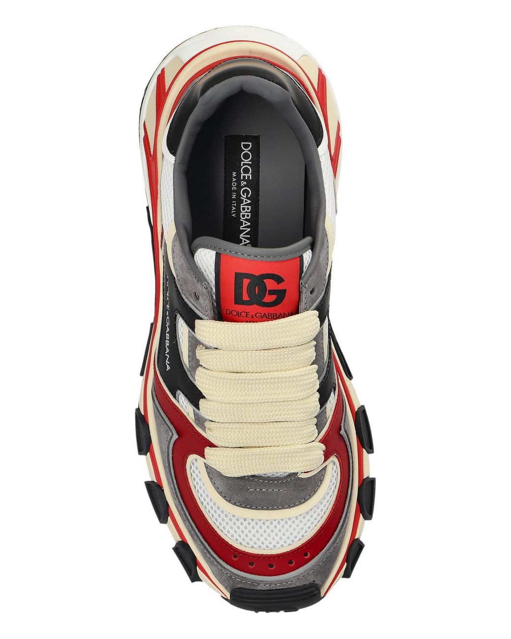 Dolce & Gabbana Red Country Road Panelled Low-Top Sneakers for men