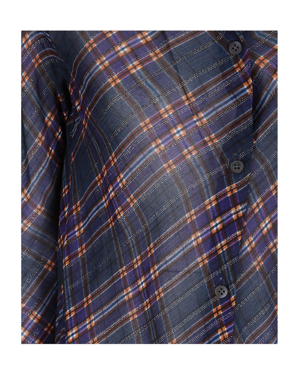Dries Van Noten Blue Checked Midi Dress