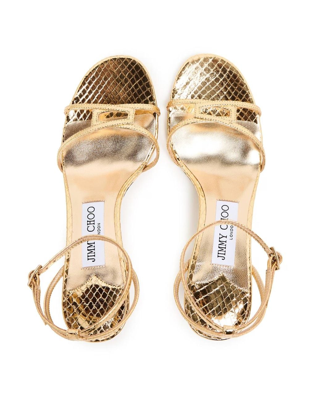 Jimmy Choo Metallic Leo High-Heeled Sandals
