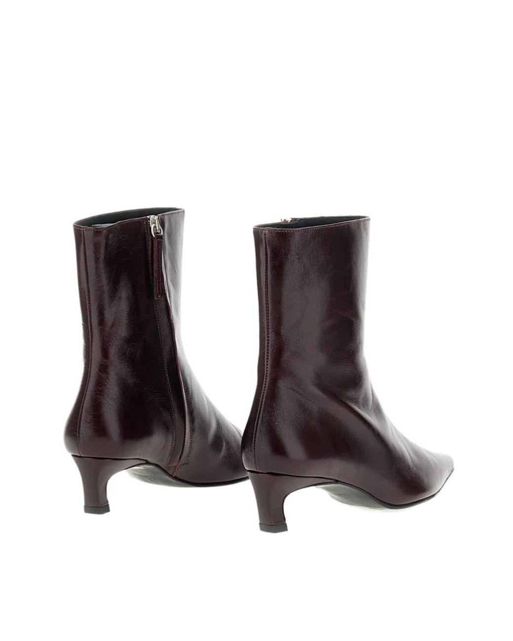 Alohas Brown Ambar Rift Pointed-Toe Ankle Boots