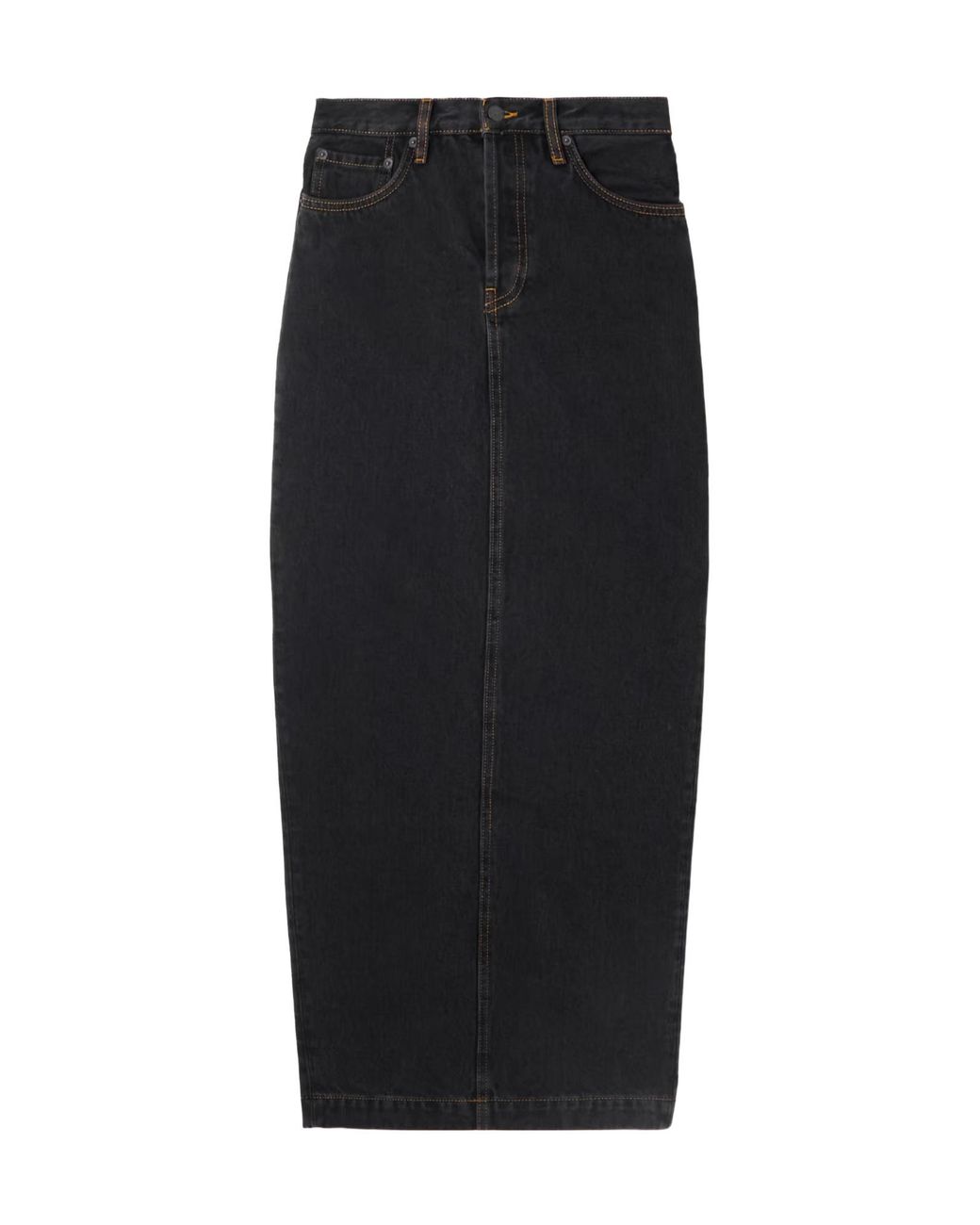 Wardrobe NYC Black Denim Maxi Skirt