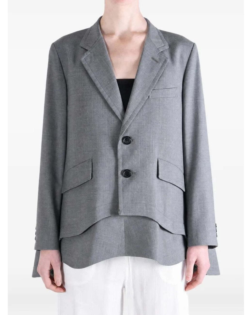 Comme des Garçons Gray Long-Sleeve Jacket