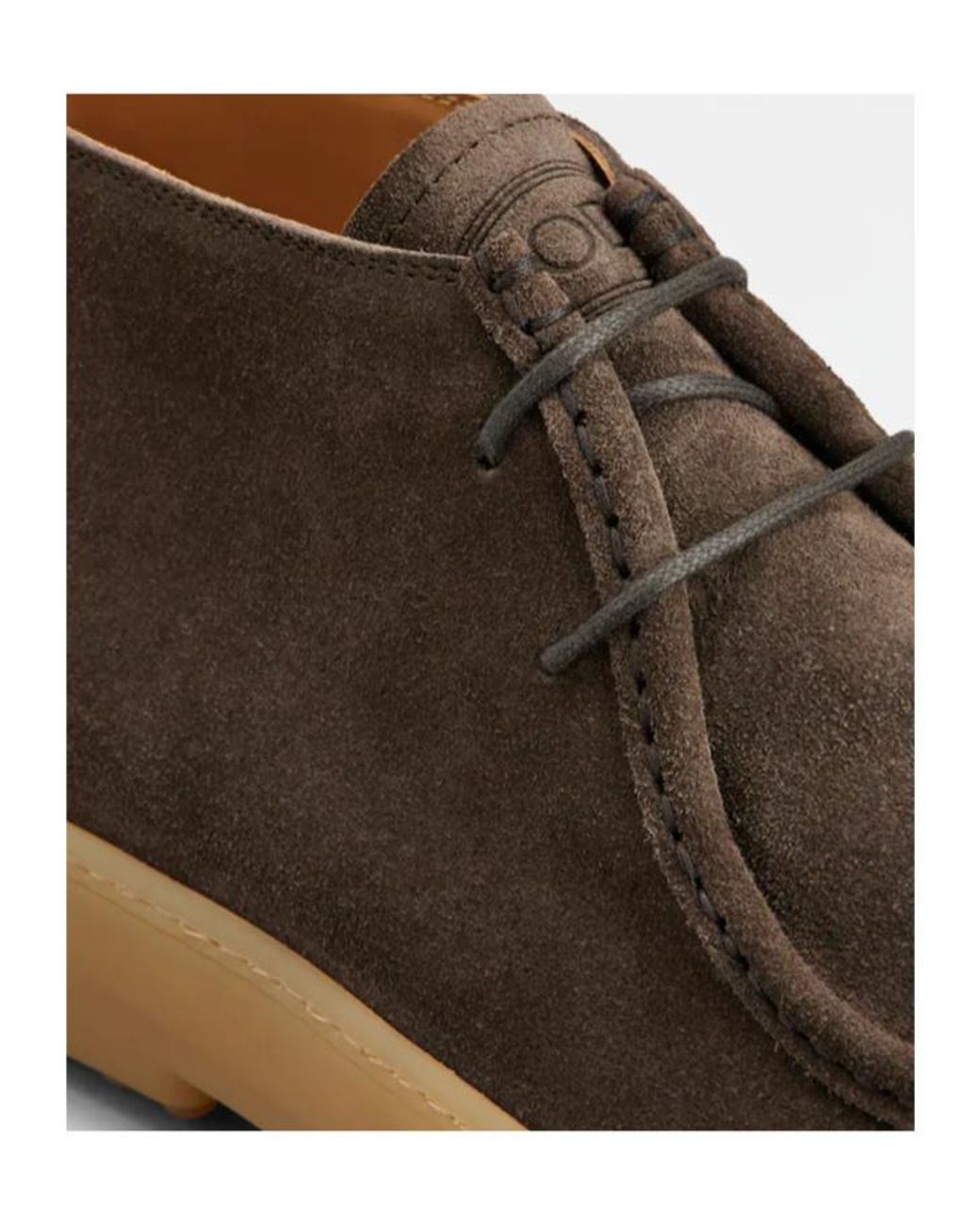 Tod's Brown Round-Toe Ankle Boots for men